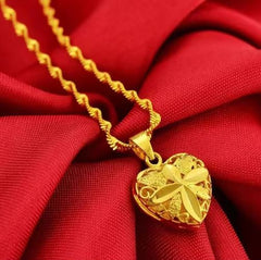 18K Gold Plated Heart Necklace – A Spark of Elegance & Emotion