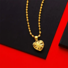 18K Gold Plated Heart Necklace – A Spark of Elegance & Emotion