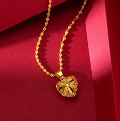 18K Gold Plated Heart Necklace – A Spark of Elegance & Emotion