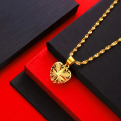 18K Gold Plated Heart Necklace – A Spark of Elegance & Emotion