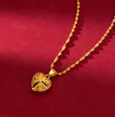 18K Gold Plated Heart Necklace – A Spark of Elegance & Emotion