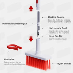 5-in-1 Keyboard Earphone Cleaner