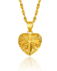 18K Gold Plated Heart Necklace – A Spark of Elegance & Emotion
