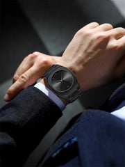 Noiraq™ Stainless Steel Arabic Matt Black Watch | Limited Edition